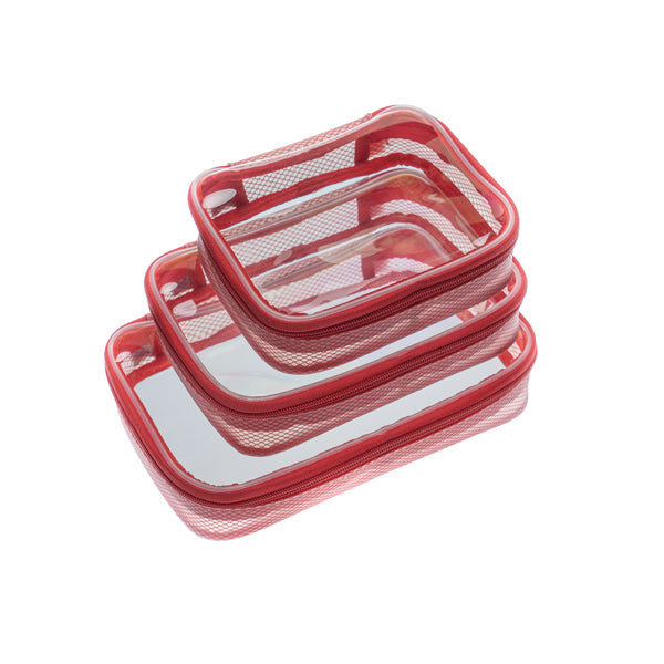 Filmsticks Set of Small, Medium and Large Thermoplastic Polyurethane Transparent Cases – Red