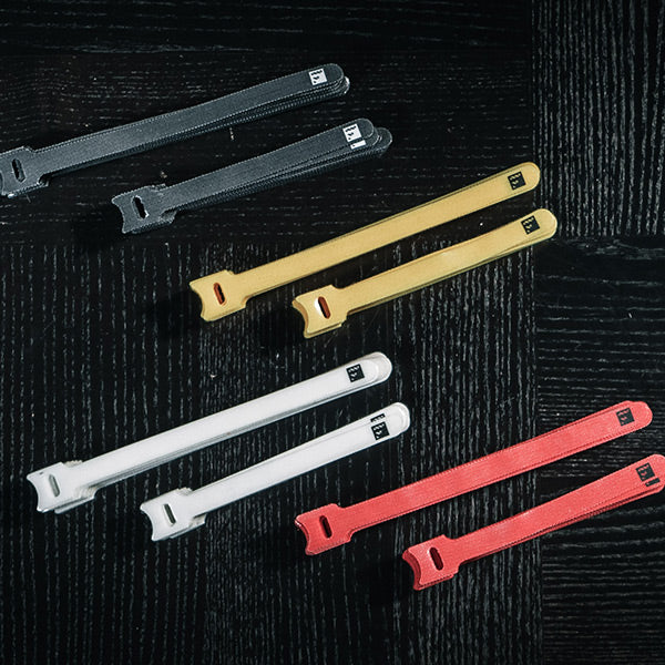 105 x Re-useable Hook and Loop Cable Management Coloured Straps (2 size options)